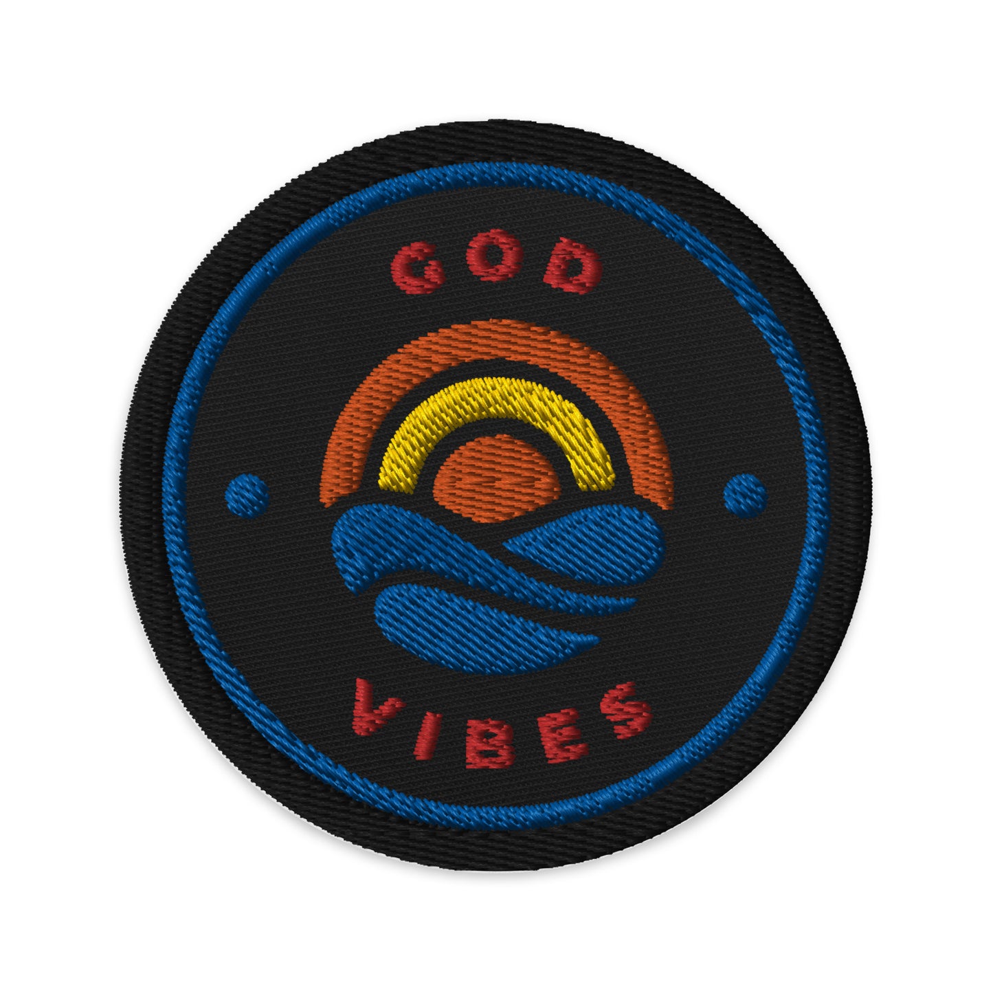 GOD VIBES Embroidered patches