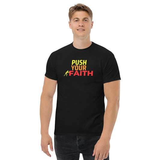 Push Your Faith (Person) Men's classic tee