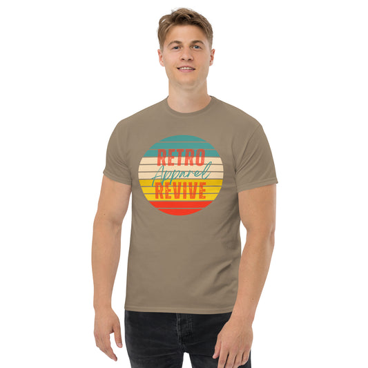 Retro Revive Apparel Rainbow Sun Men's classic tee