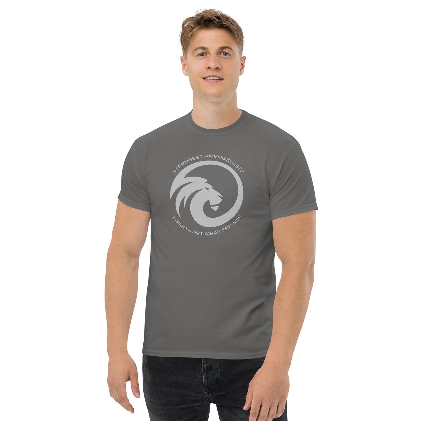 Strongest Among Beasts - Turneth Not Away For Any Men's classic tee