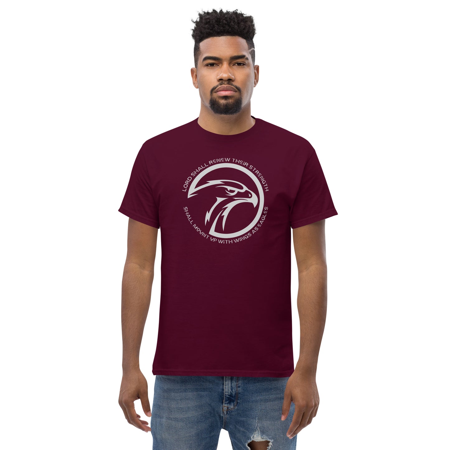 Lord Shall Renew Their Strength Shall Mount Up With Wings As Eagles Men's Classic Tee