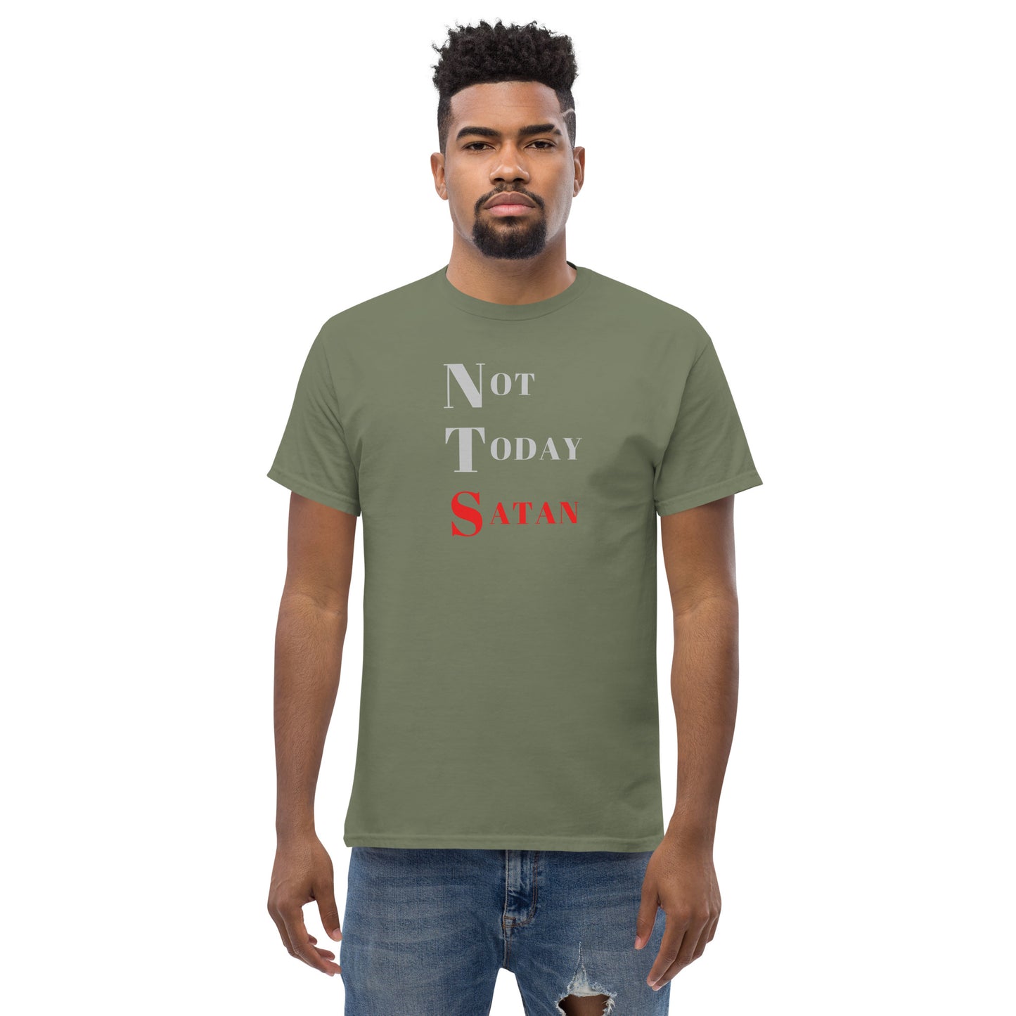 Not Today Satan Men's classic tee