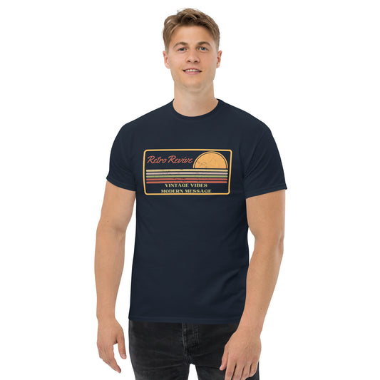 RetroRevive Vintage Vibes Modern Message Men's Classic Tee