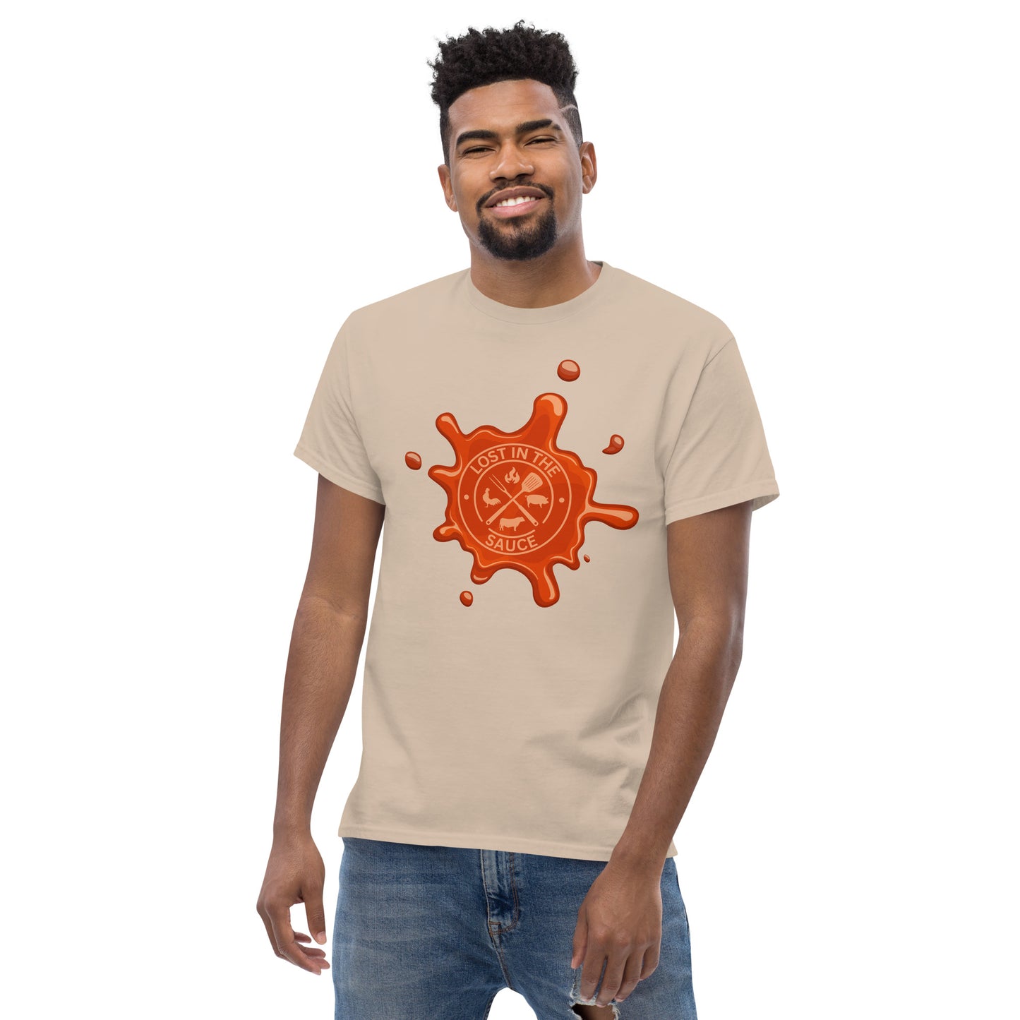 LOST IN THE SAUCE (BBQ) Men's classic tee