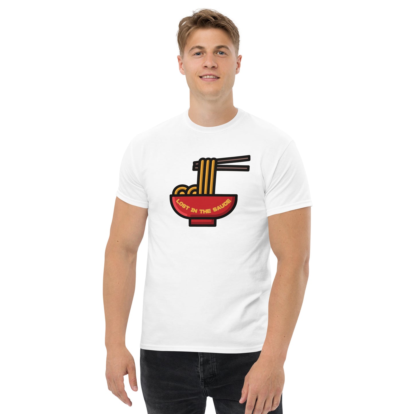 LOST IN THE SAUCE (ASIAN NOODLE) Men's classic tee