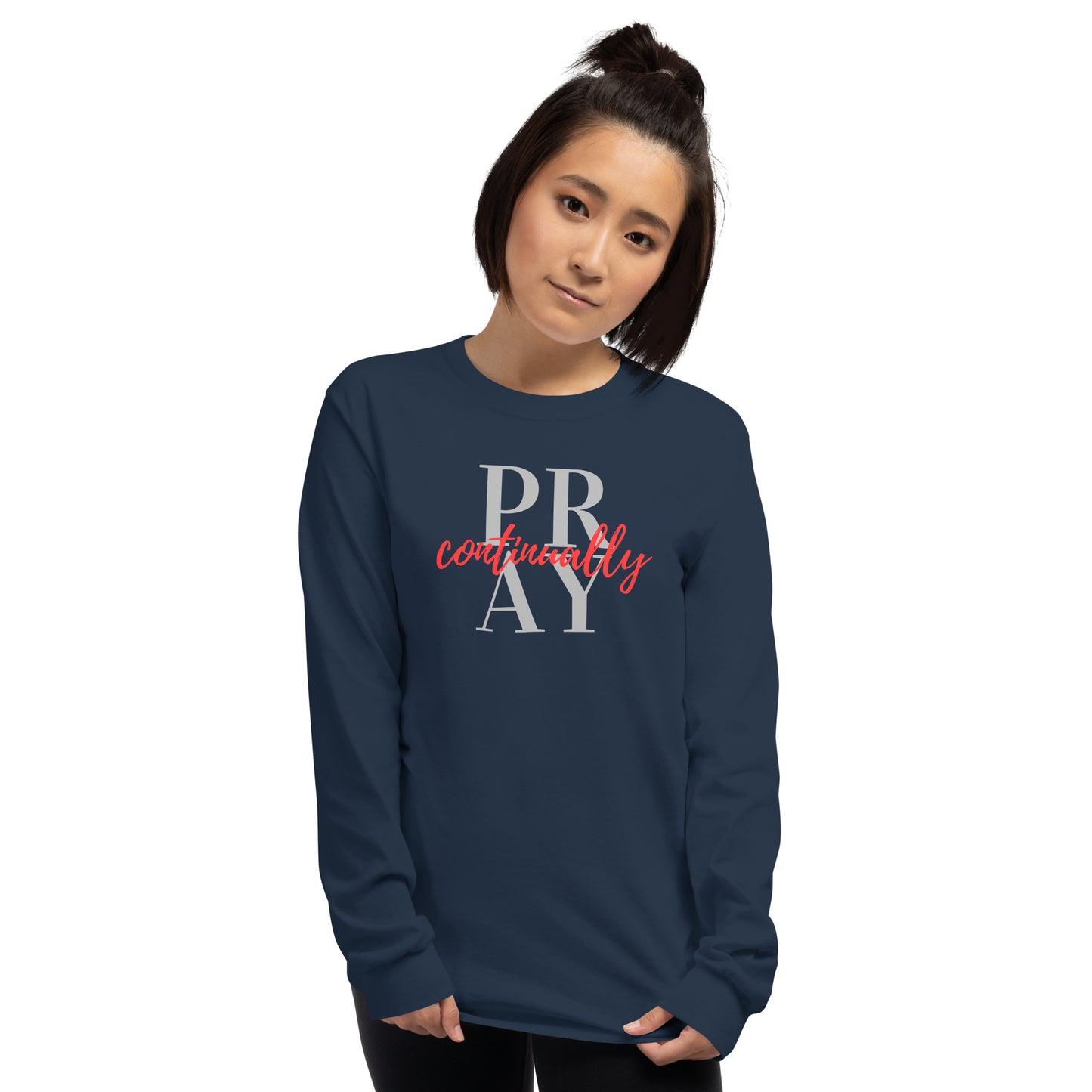 PRAY continually Women’s Long Sleeve Shirt