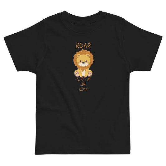 ROAR "I LOVE U" IN LION Toddler jersey t-shirt