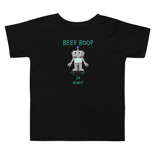 BEEP BOOP "I LOVE U" IN ROBOT Toddler Short Sleeve Tee