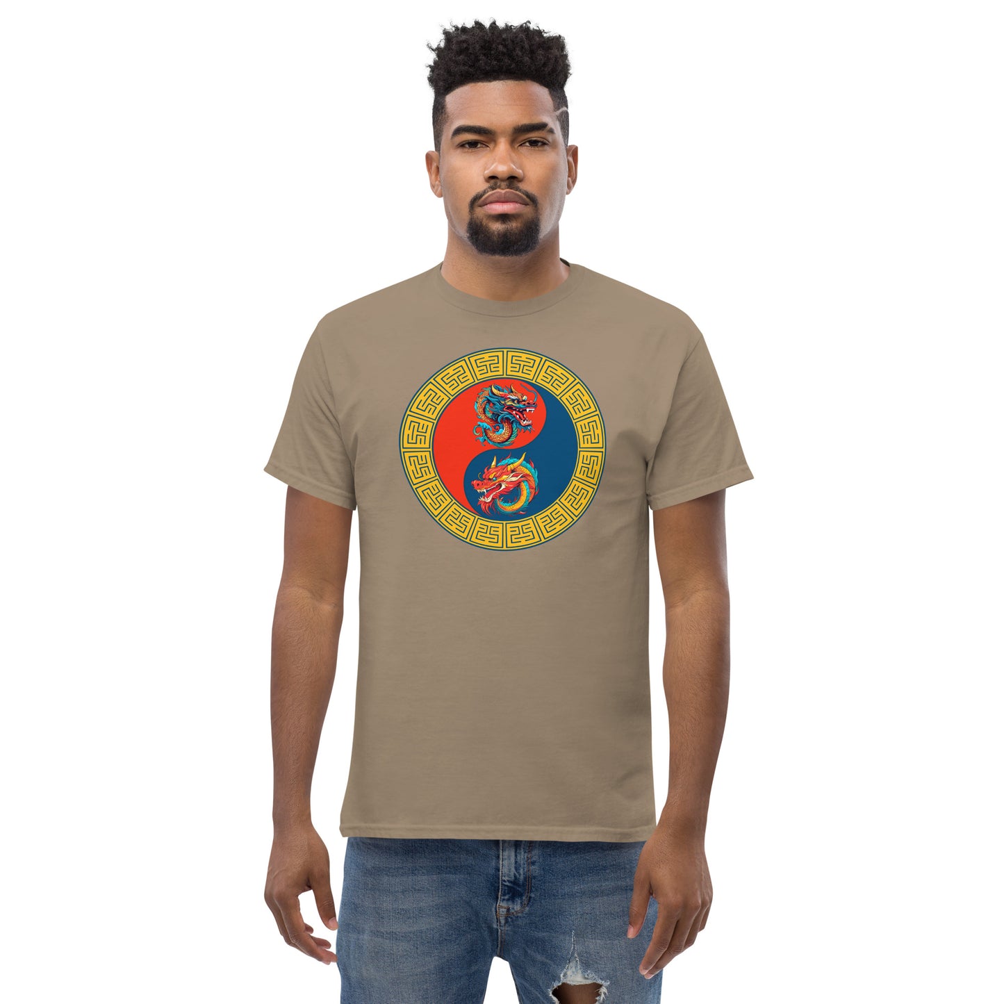 Double Dragons Yin-Yang Unisex Classic Tee