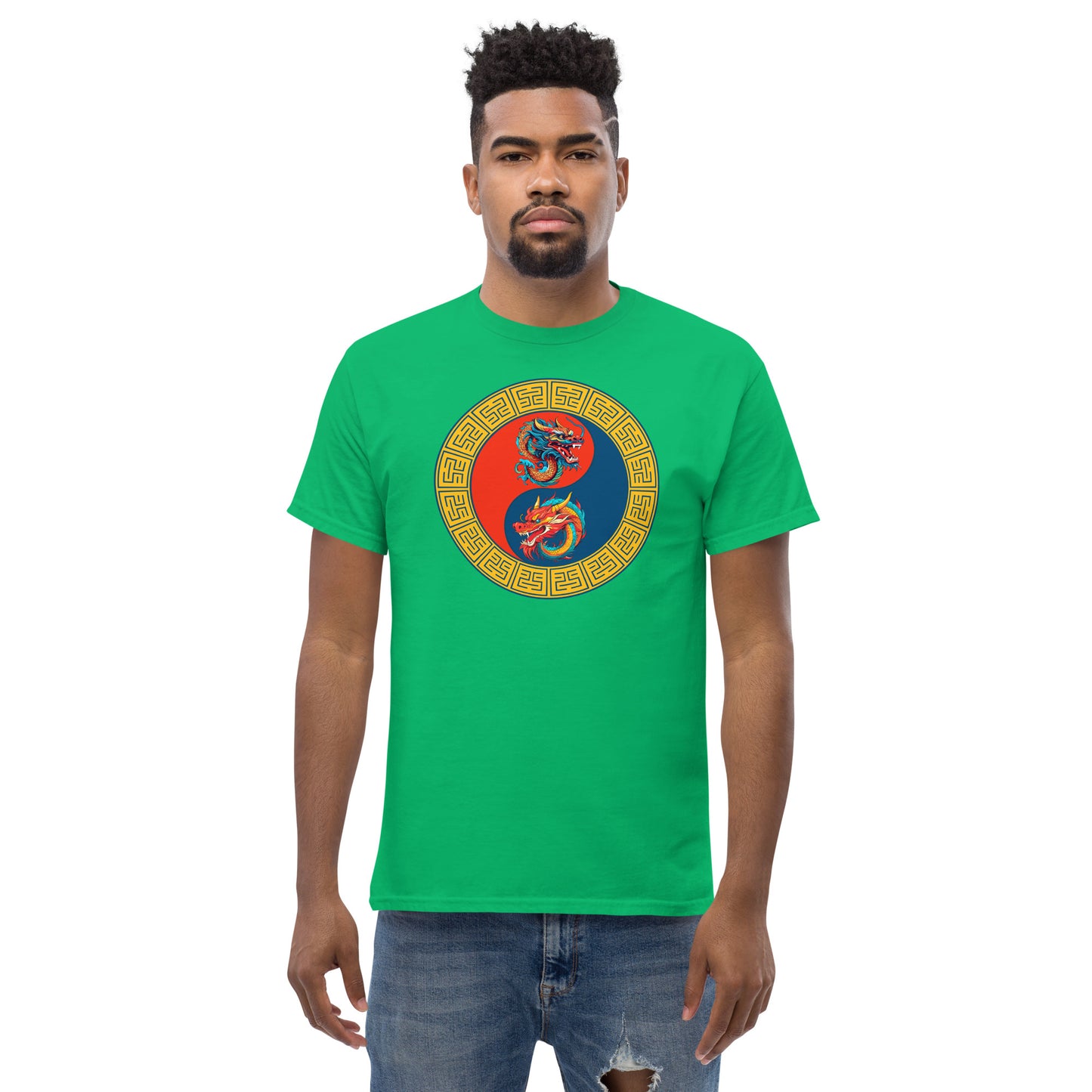 Double Dragons Yin-Yang Unisex Classic Tee