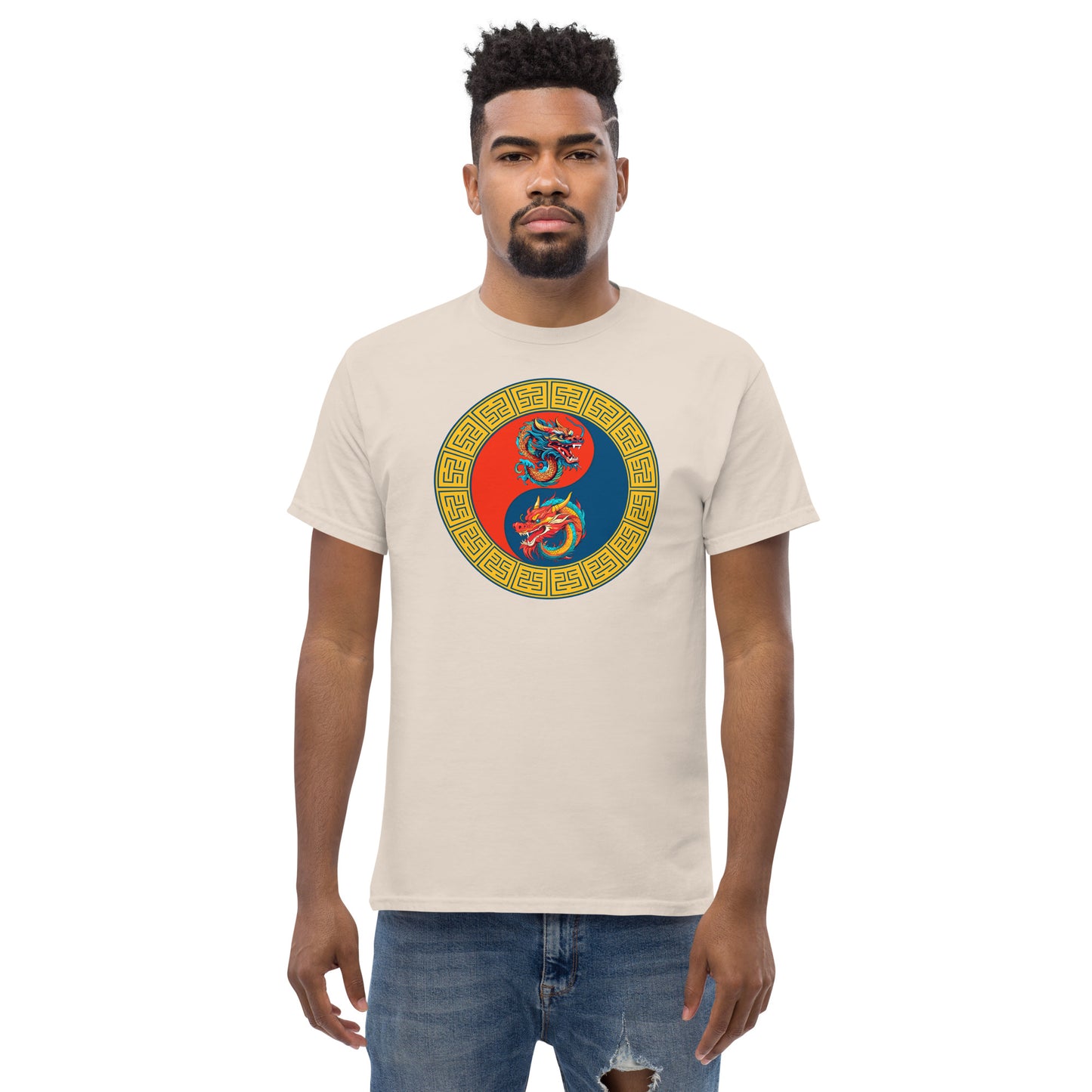 Double Dragons Yin-Yang Unisex Classic Tee