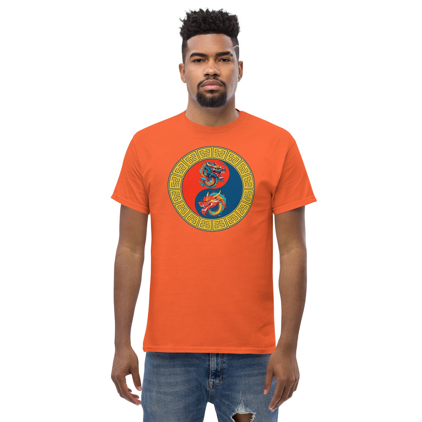 Double Dragons Yin-Yang Unisex Classic Tee