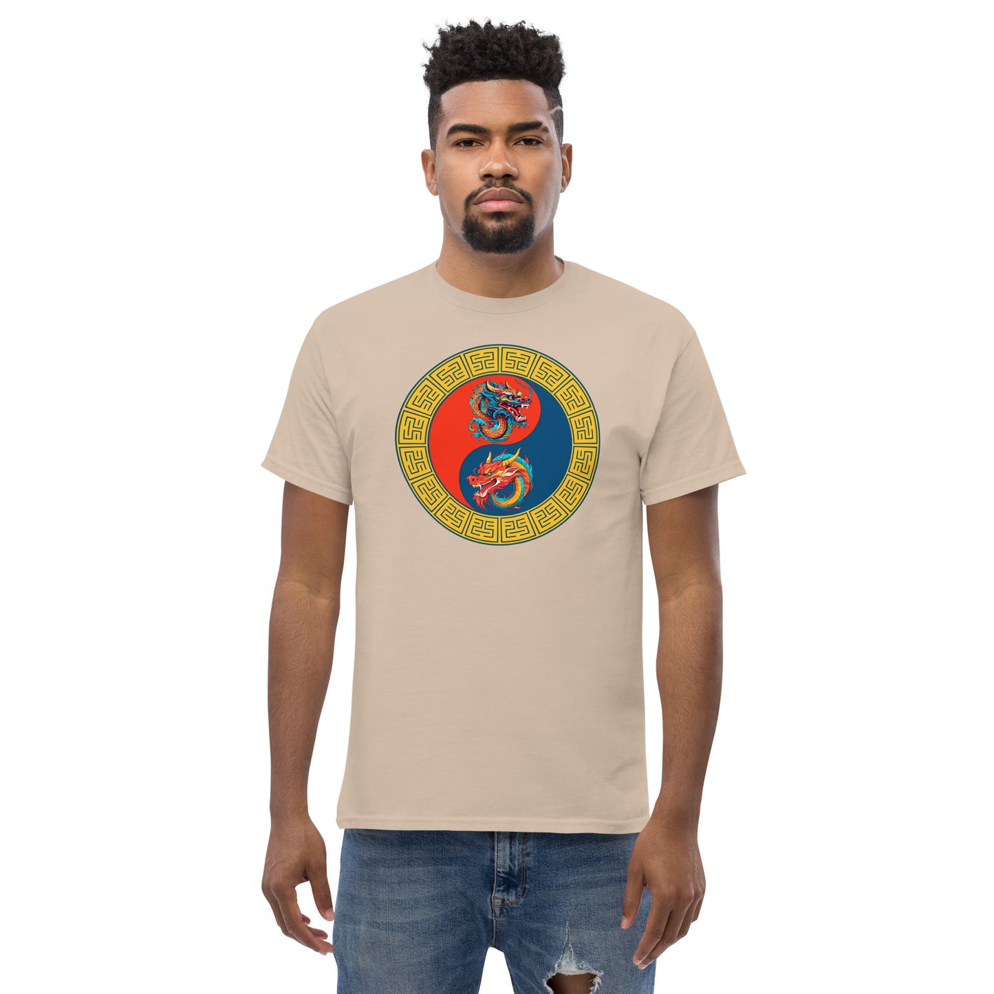 Double Dragons Yin-Yang Unisex Classic Tee