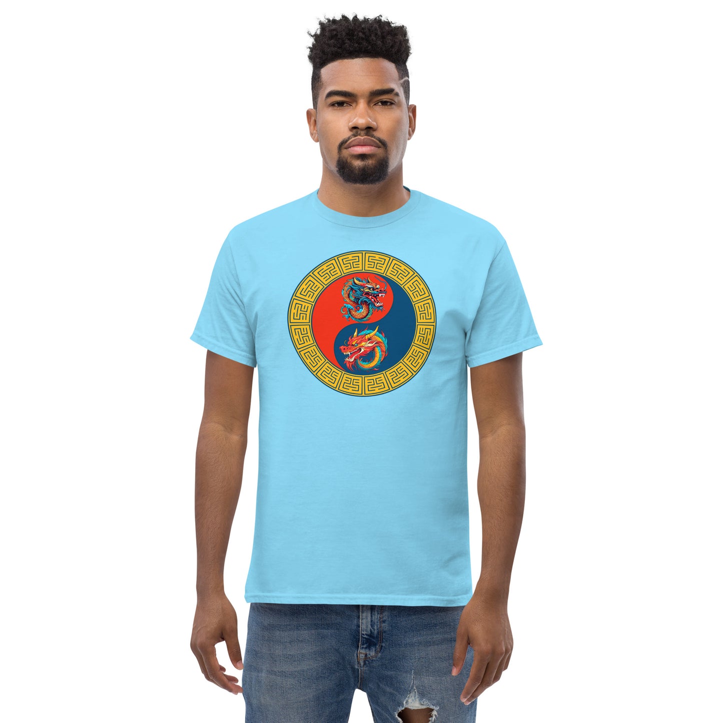 Double Dragons Yin-Yang Unisex Classic Tee