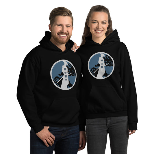 GOD'S Warrior Blue and Silver (Japanese) Unisex Hoodie