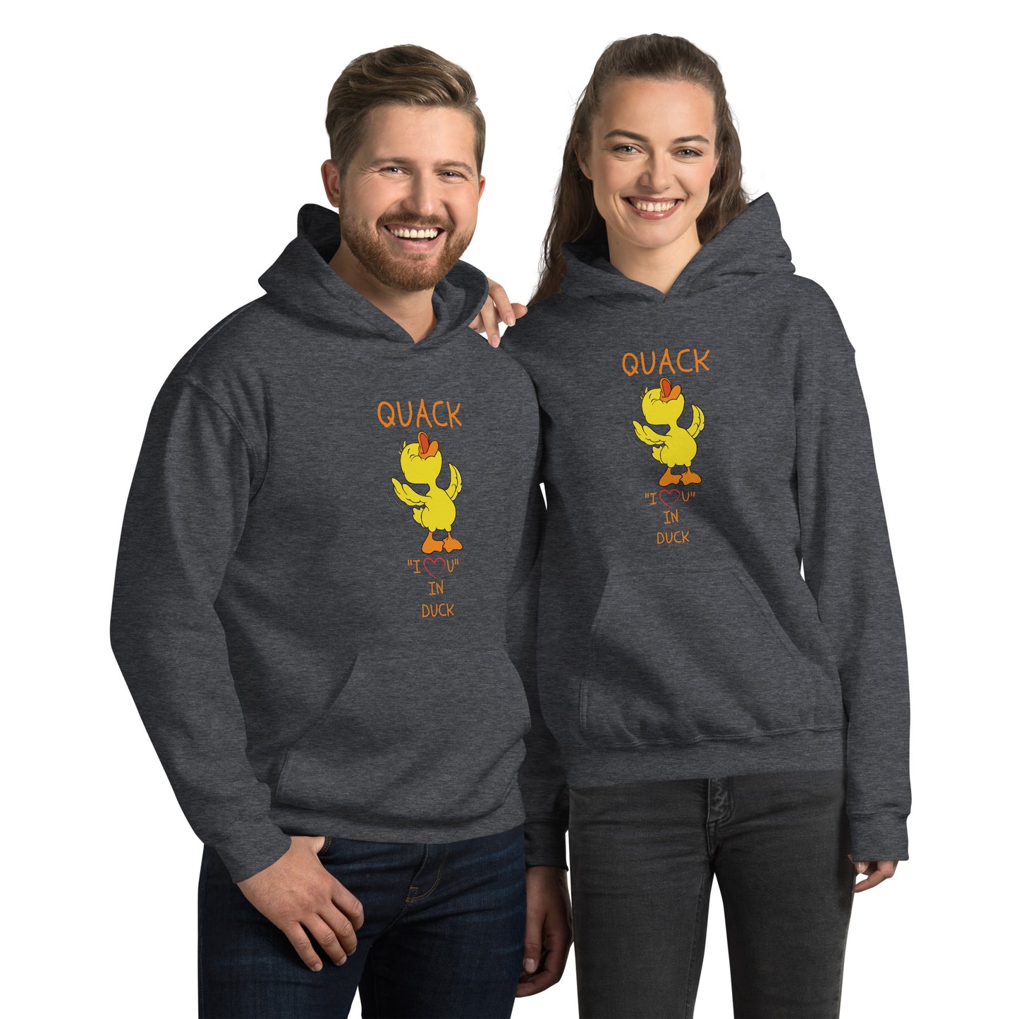 QUACK "I LOVE YOU" IN DUCK Unisex Hoodie