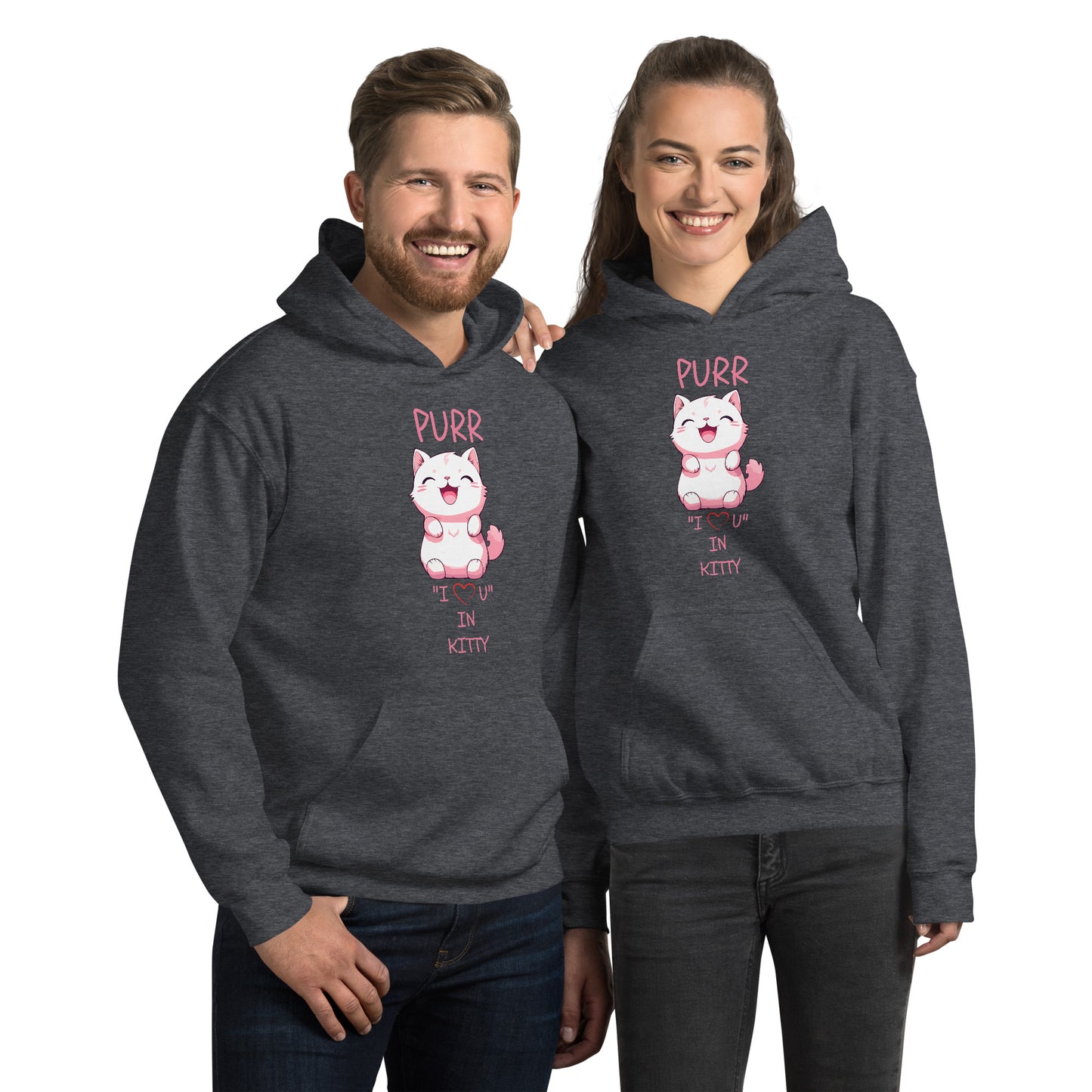 PURR "I LOVE U" IN KITTY Unisex Hoodie