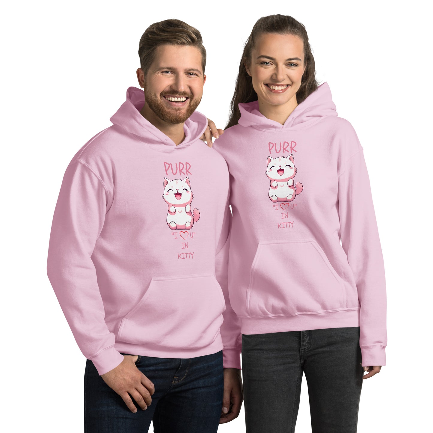 PURR "I LOVE U" IN KITTY Unisex Hoodie