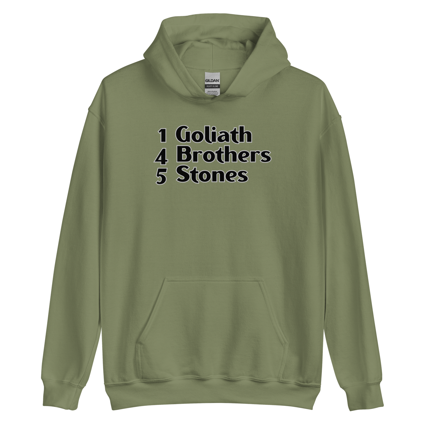 1 Goliath 4 Brothers 5 Stones Unisex Hoodie