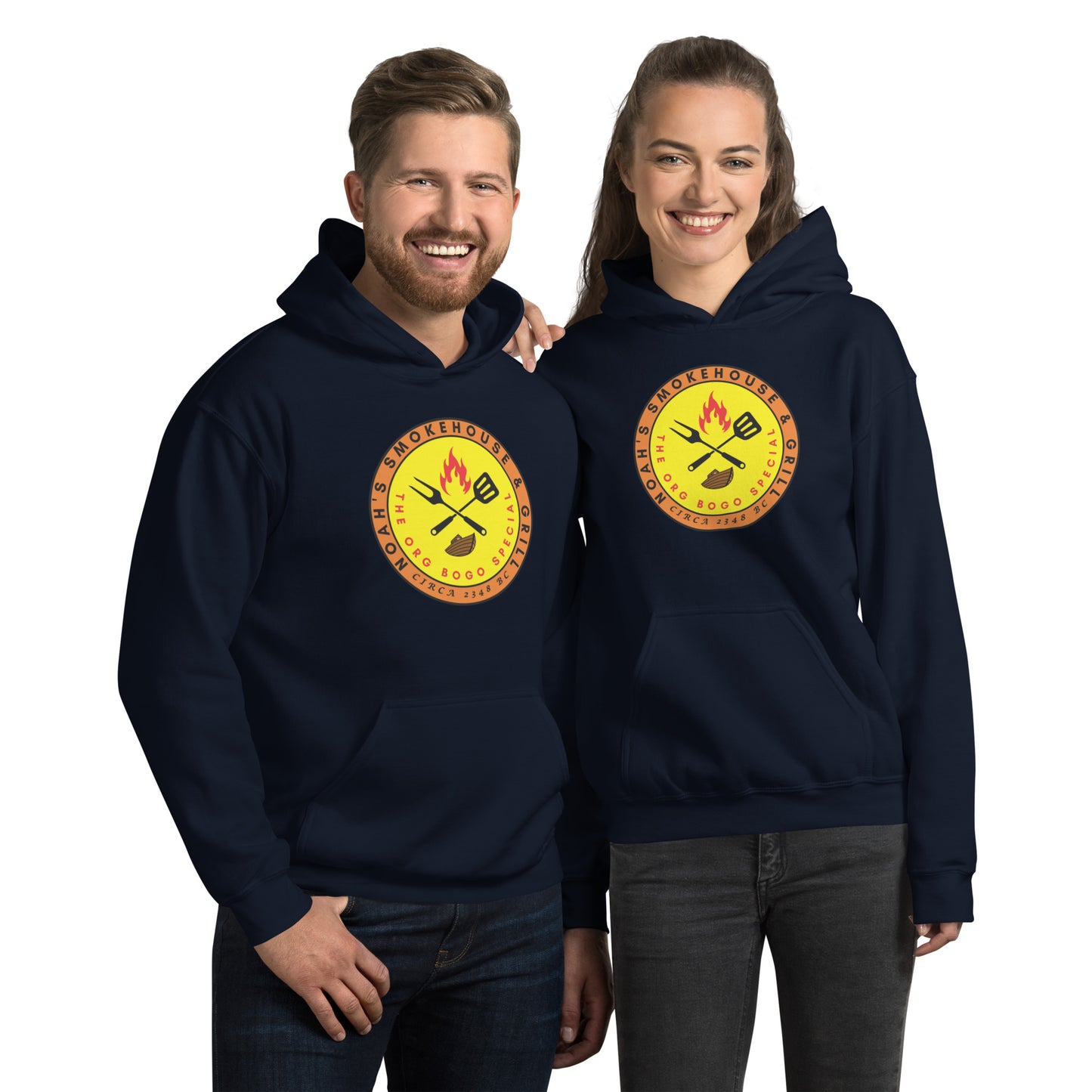 Noah's Smokehouse & Grill - The Org BOGO Special Circa 2348 BC Unisex Hoodie