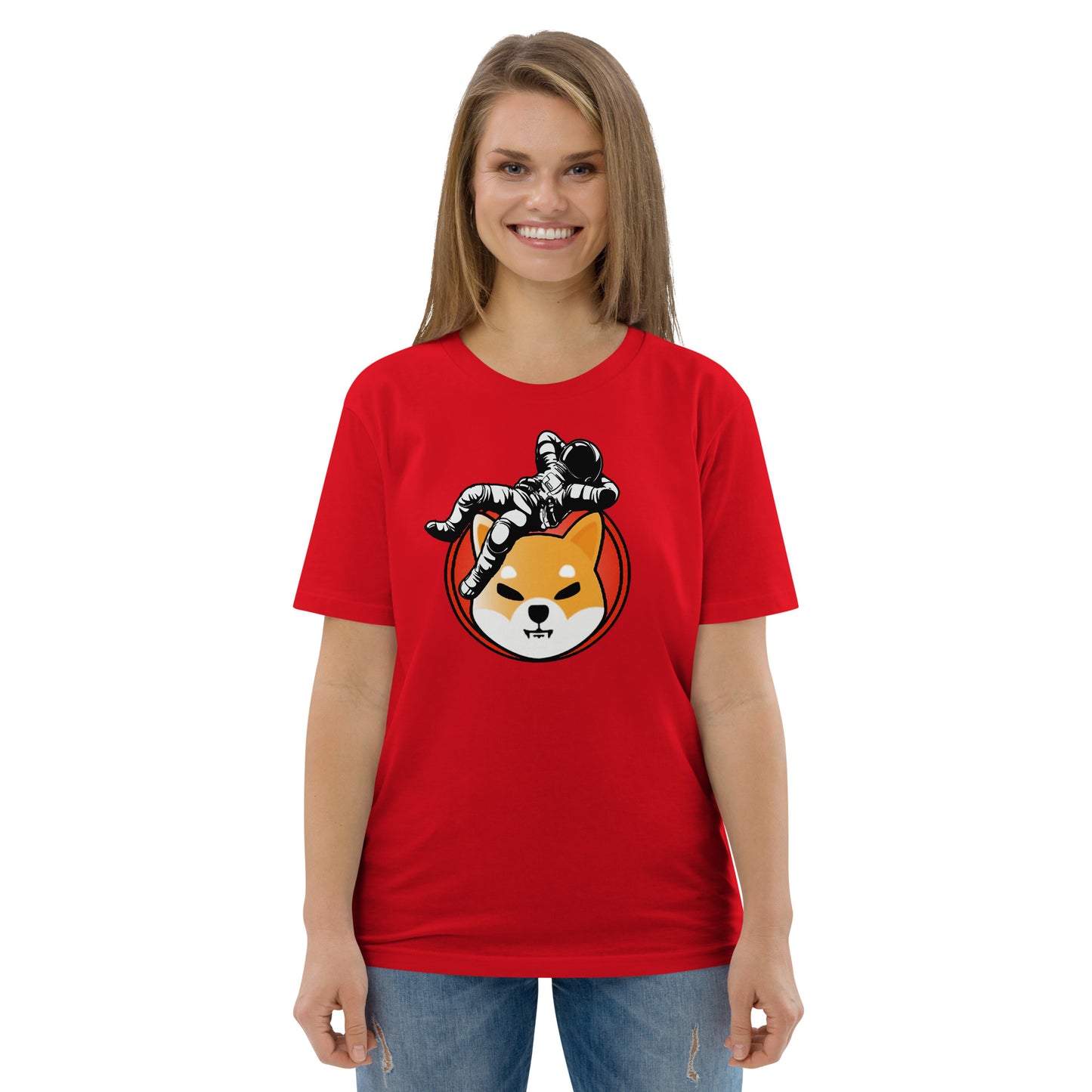 Shiba Inu To The Moon Women's Organic Cotton T-Shirt