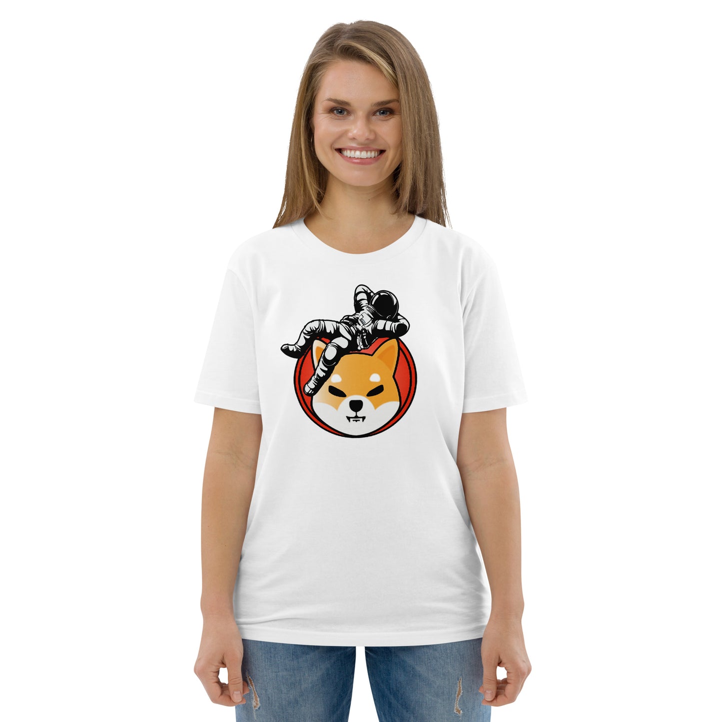 Shiba Inu To The Moon Women's Organic Cotton T-Shirt