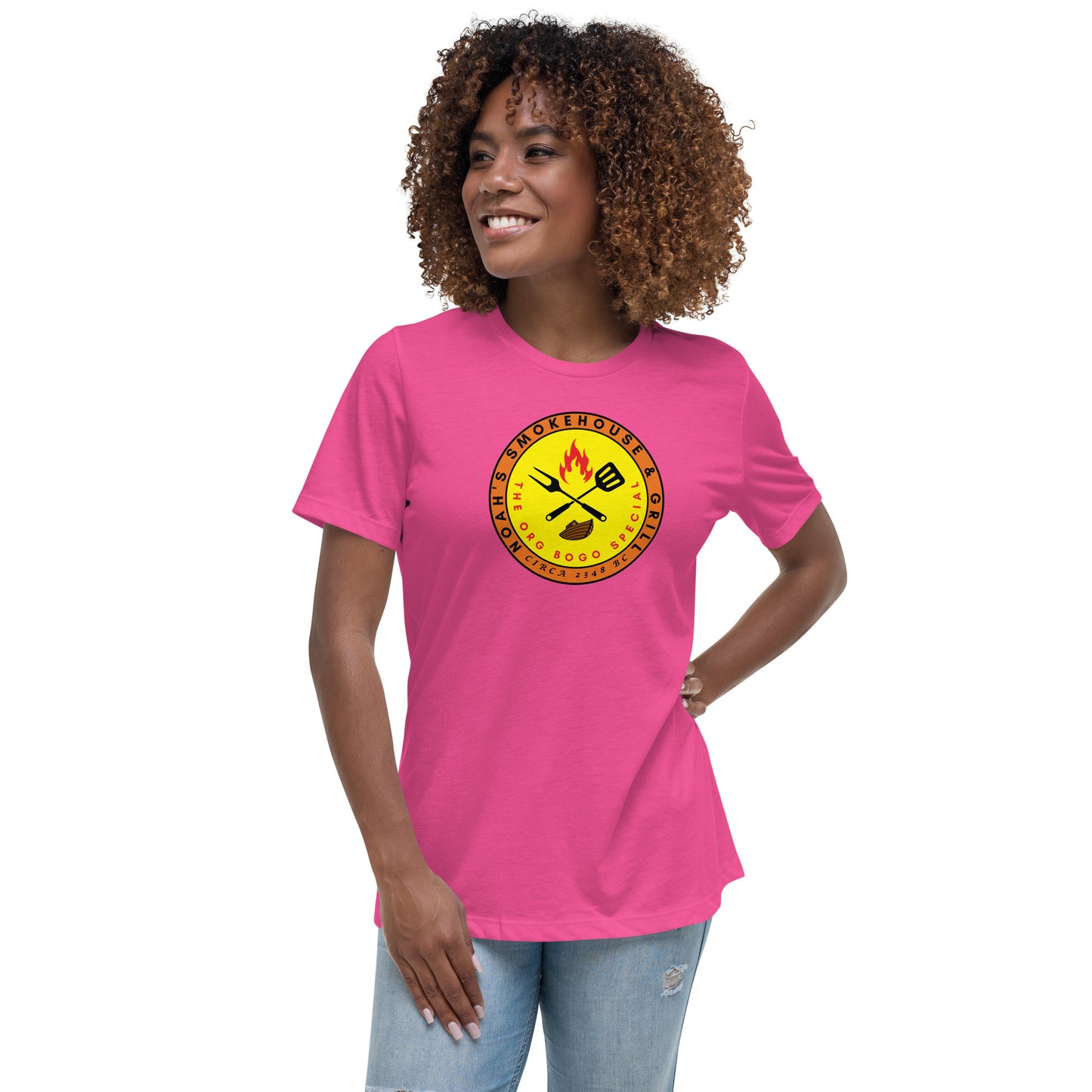 Noah's Smokehouse & Grill - The Org BOGO Special Circa 2348 BC Women's Relaxed T-Shirt