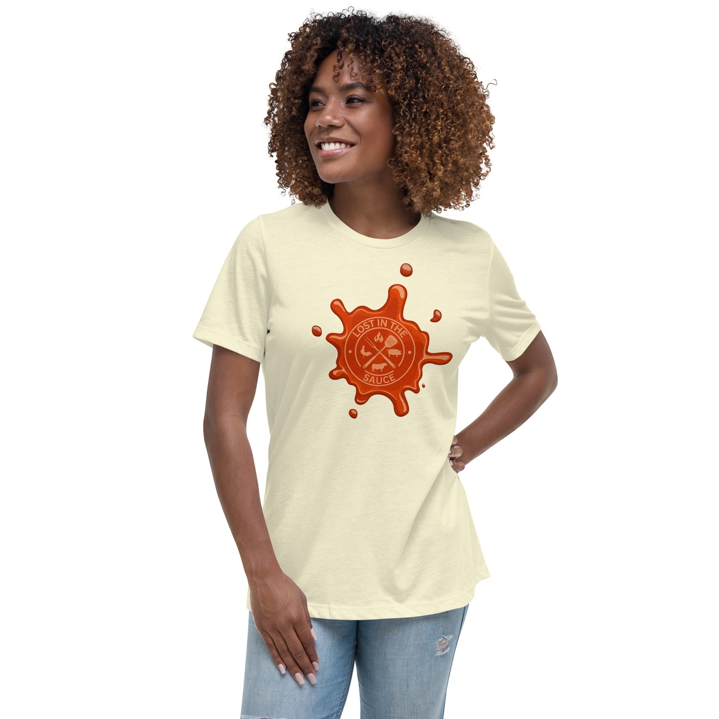 LOST IN THE SAUCE (BBQ) Women's Relaxed T-Shirt
