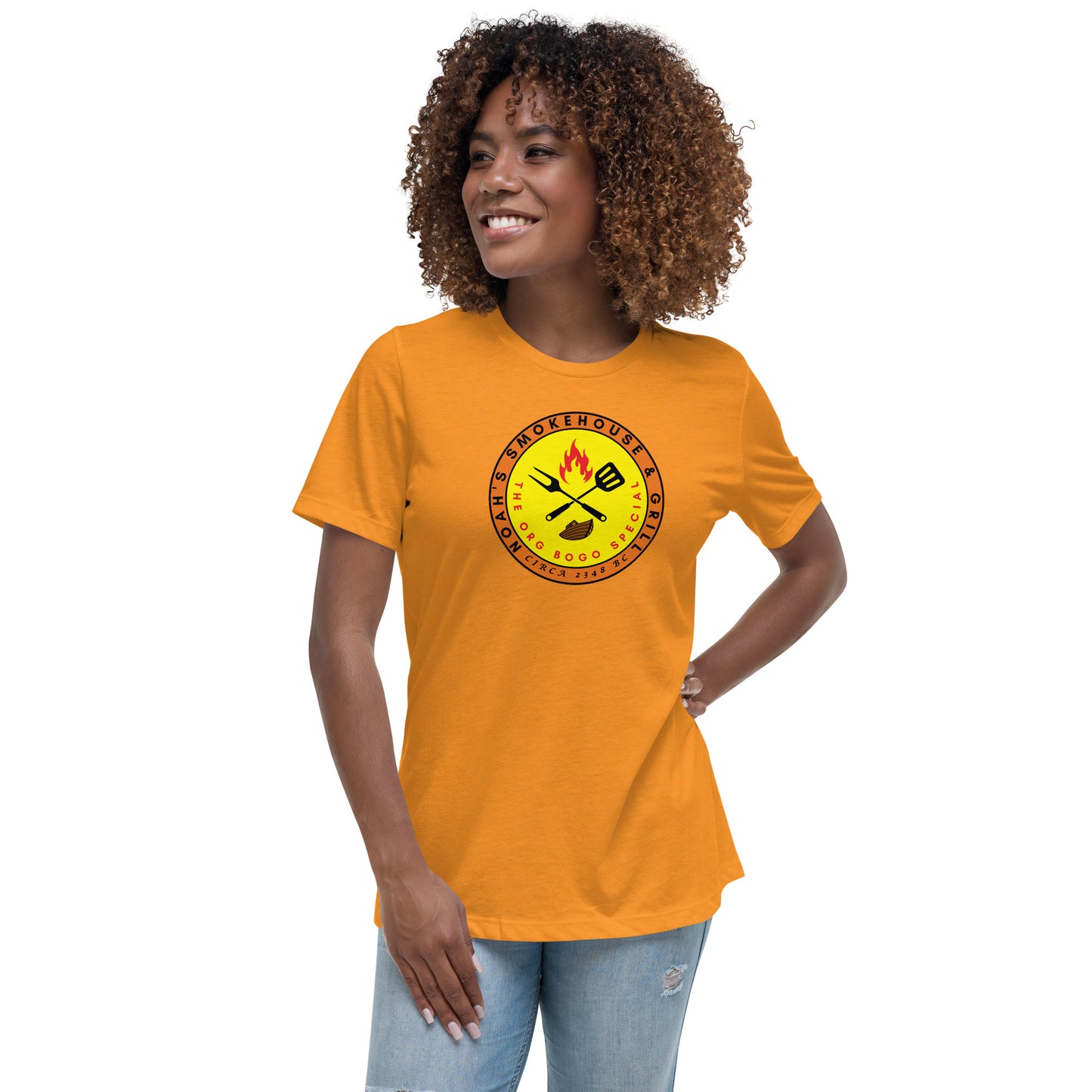 Noah's Smokehouse & Grill - The Org BOGO Special Circa 2348 BC Women's Relaxed T-Shirt