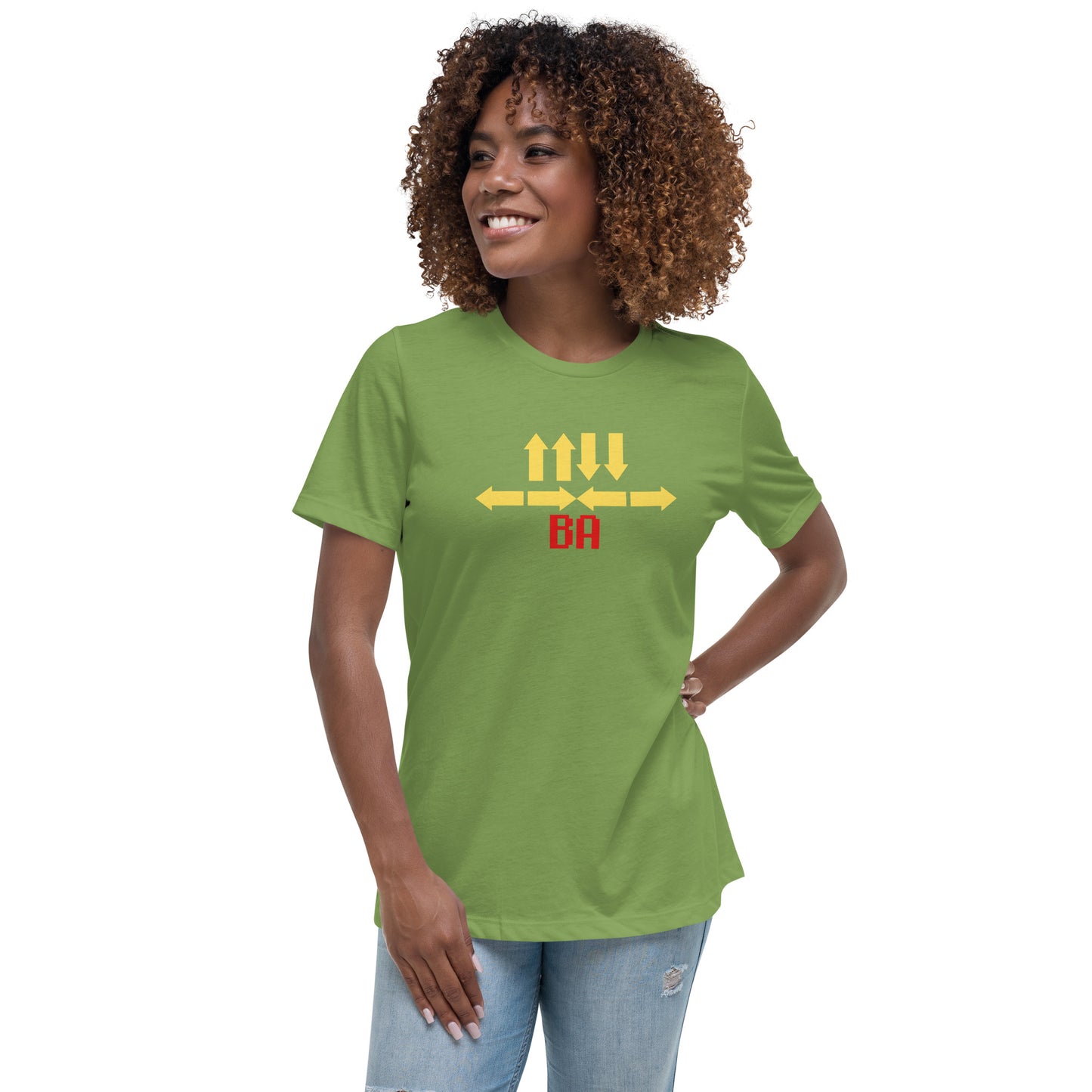 Up Up Dn Dn LF RT LF RT B A Women's Relaxed T-Shirt