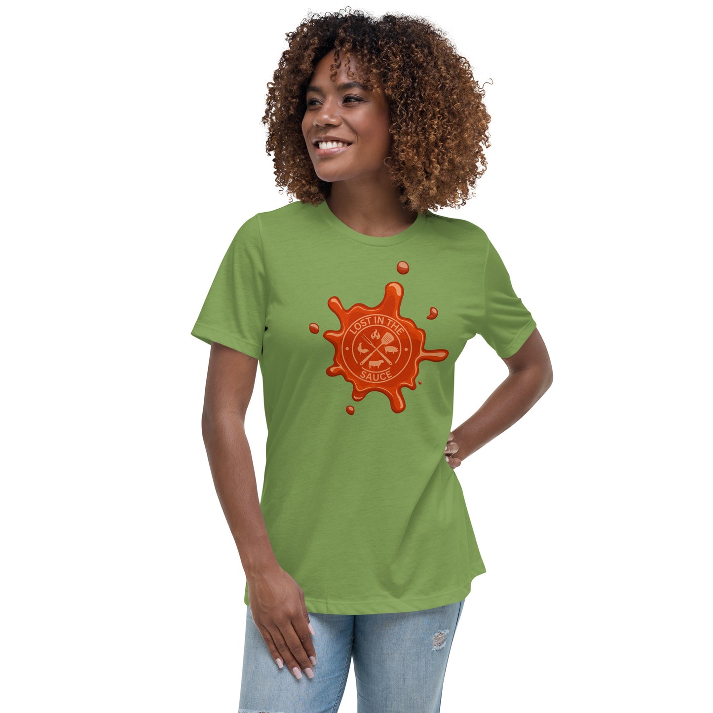 LOST IN THE SAUCE (BBQ) Women's Relaxed T-Shirt