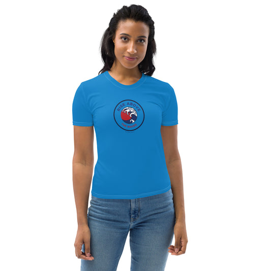 RISE ABOVE THE WAVES MATTHEW 14:28-29 Women's T-Shirt