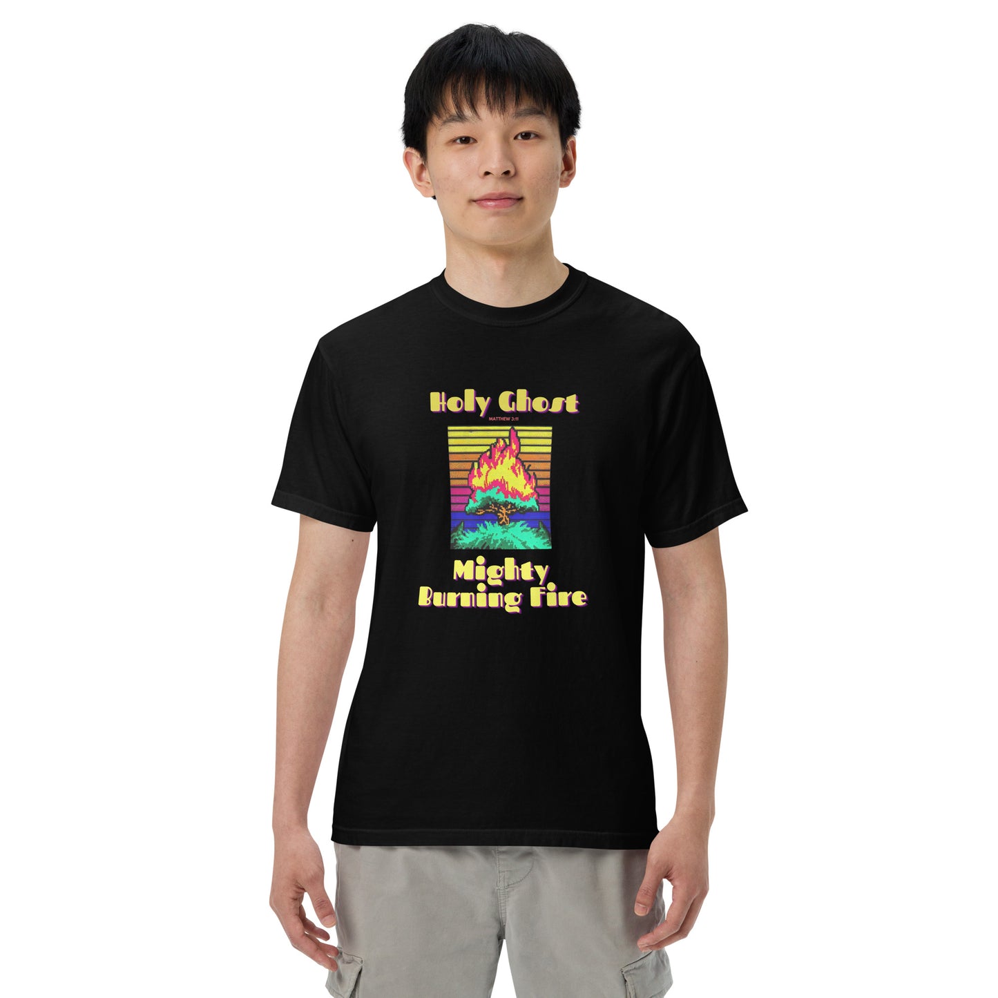 Holy Ghost Mighty Burning Fire Men’s Comfort Colors T-Shirt