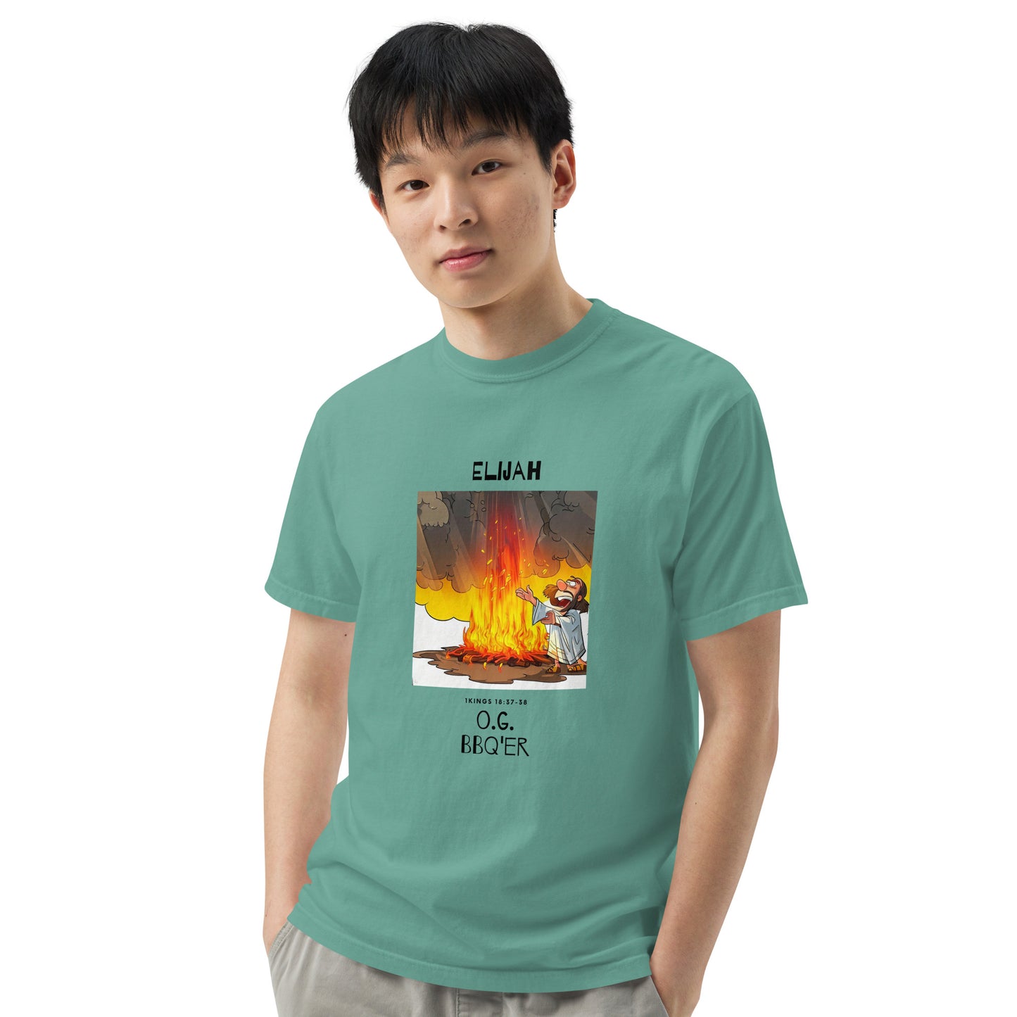 Elijah O.G. BBQ'er (Black Print) Men’s Comfort Colors T-Shirt