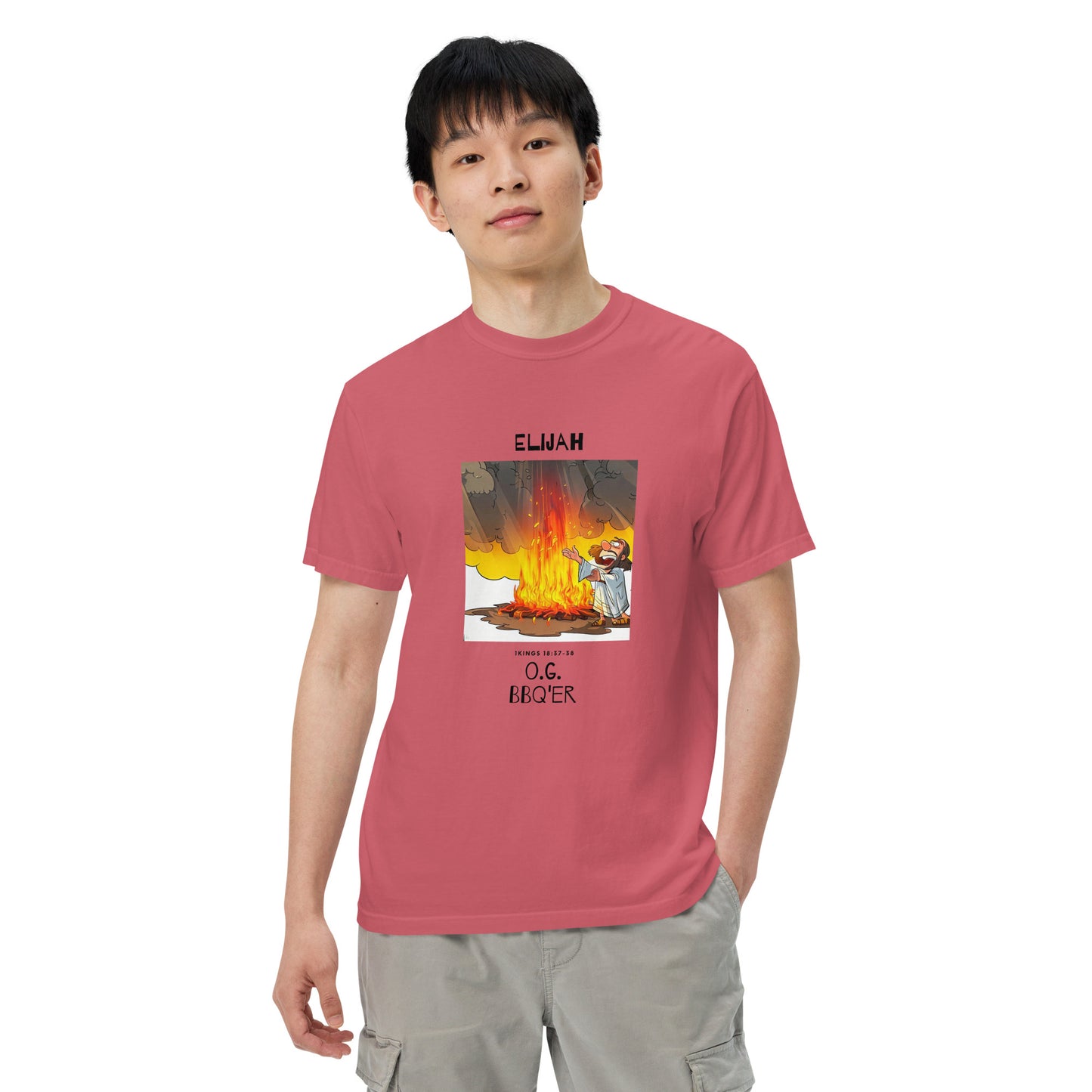 Elijah O.G. BBQ'er (Black Print) Men’s Comfort Colors T-Shirt
