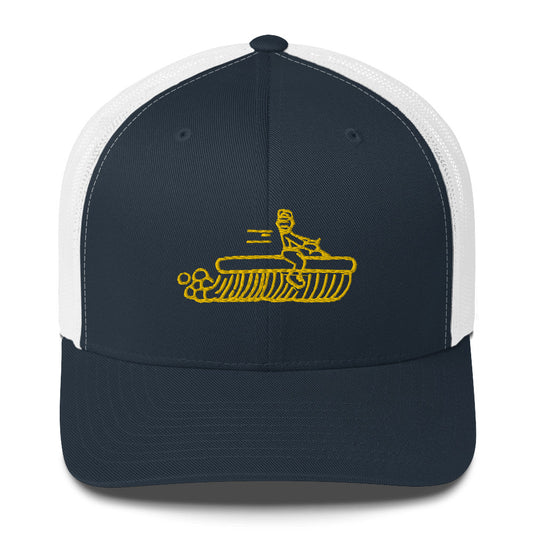 Clean Tech'n Yellow Stitching Trucker Cap