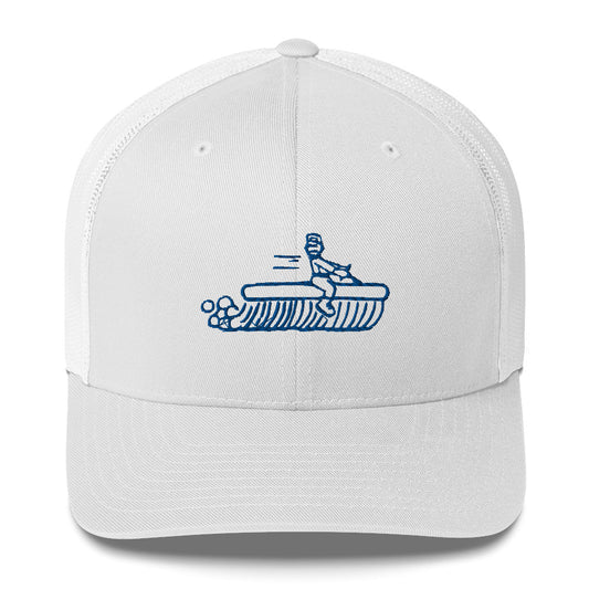 Clean Tech'n Blue Stitching Trucker Cap