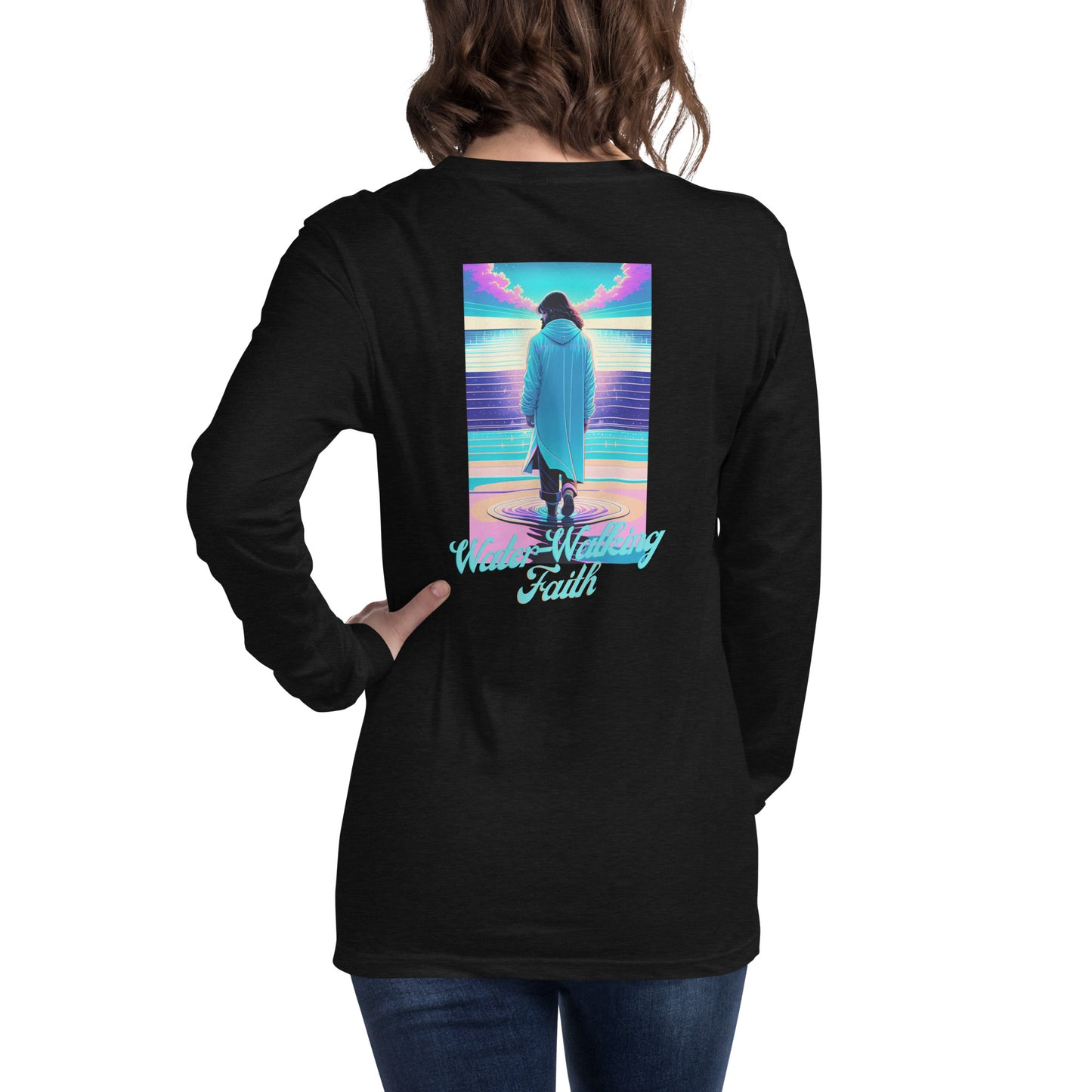 Water Walking Faith Women's Long Sleeve Tee