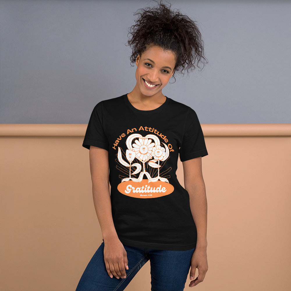 Have an Attitude of Gratitude Orange Women's T-Shirt