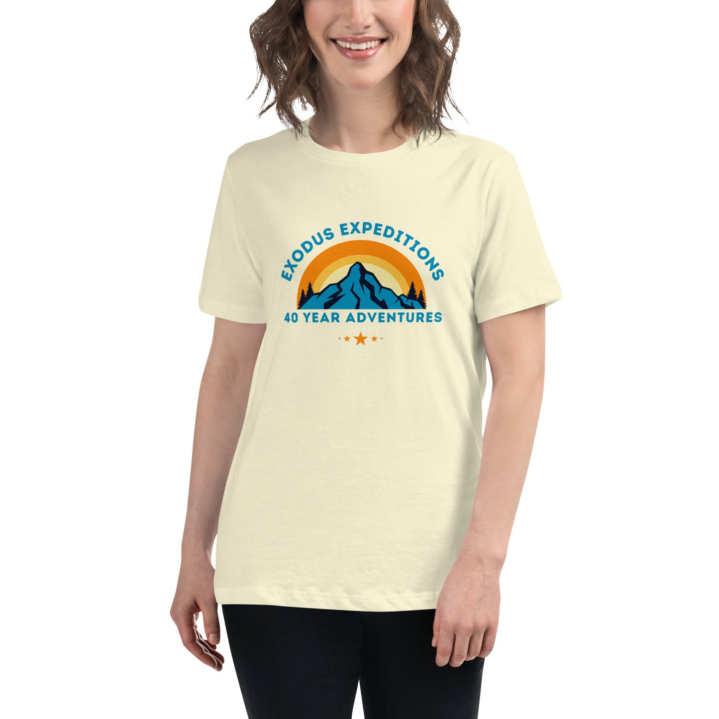 EXODUS EXPEDITIONS 40 YEAR ADVENTURES Women's Relaxed T-Shirt